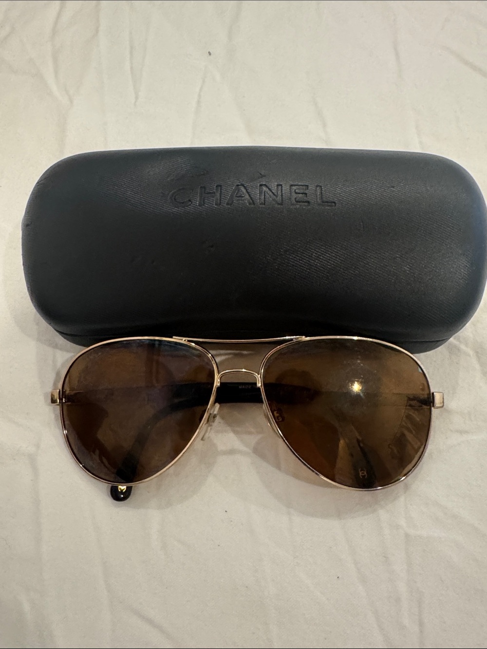 CHANEL Sunglasses Collection Miroir Gold Vintage